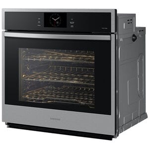 Samsung 30 in. 5.1 cu. ft. Smart Steam Electric Single Wall Oven with Dual Convection - Stainless Steel, , hires