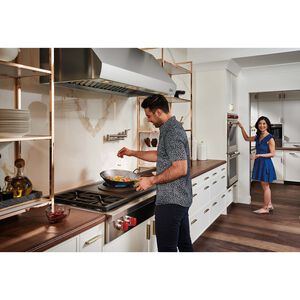 Wolf 48 in. 5-Burner Natural Gas Rangetop with Simmer Burner & Power Burner - Stainless Steel, , hires