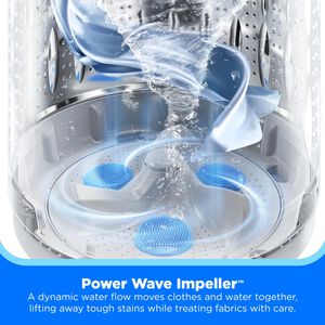 Midea 27 in. 4.5 cu. ft. Smart Top Load Washer - White, , hires