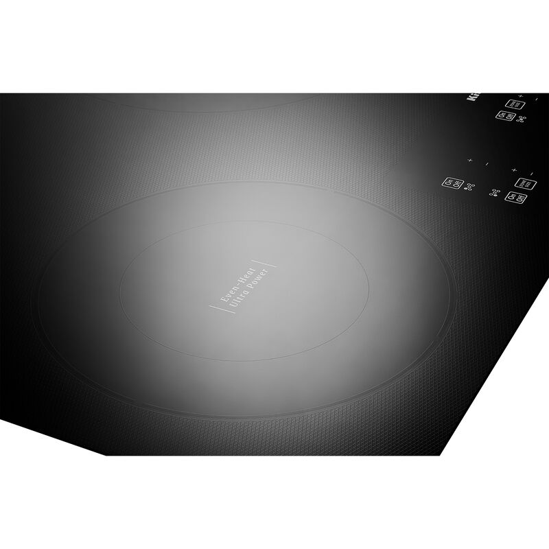KitchenAid 36 in. 5-Burner Electric Cooktop with Simmer Burner & Power Burner - Black, , hires