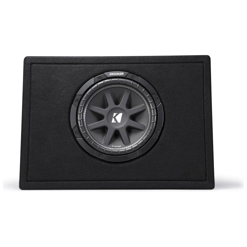 Kicker 10" 4 Ohm Ported Slim Subwoofer Box, , hires