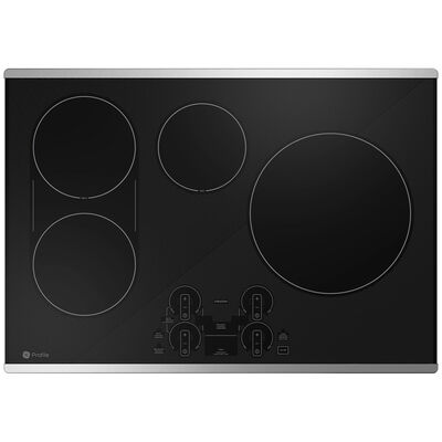 GE Profile 30 in. Induction Smart Cooktop with 4 Smoothtop Burners - Stainless Steel | PHP9030STSS