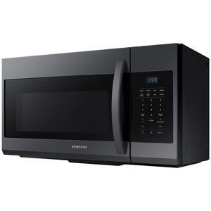 Samsung 30 in. 1.7 cu. ft. 1000W Over-the-Range Microwave with 300 CFM - Black Stainless, Black Stainless, hires