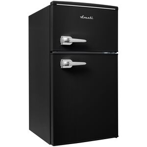 Avanti 18 in. 3 cu. ft. Mini Fridge with Top Freezer - Black, Black, hires