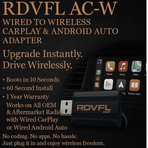 RDVFL Wireless CarPlay Adapter / Wireless Android Auto Adapter, , hires
