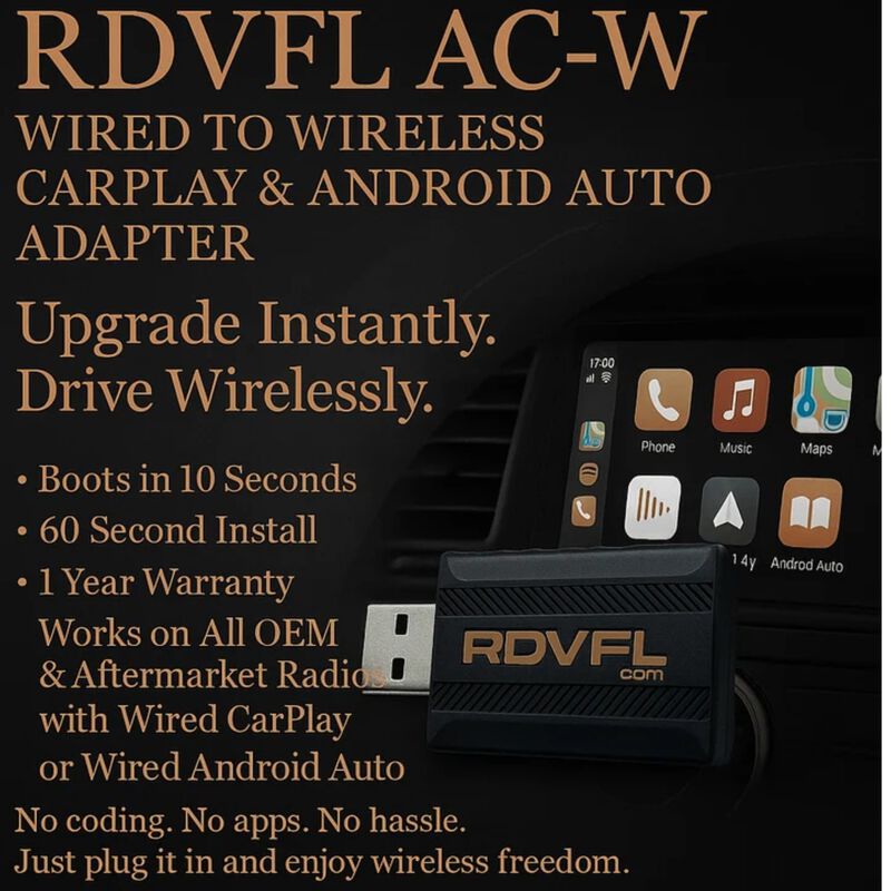RDVFL Wireless CarPlay Adapter / Wireless Android Auto Adapter, , hires