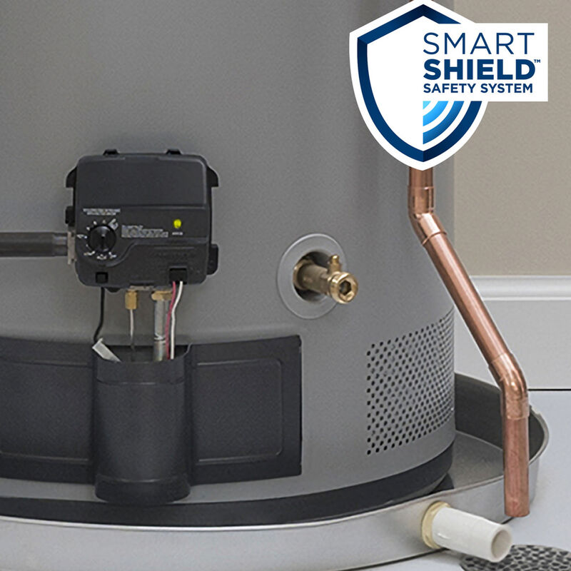 GE RealMax Platinum Natural Gas 50 Gallon Tall Water Heater with 12-Year Parts Warranty, , hires