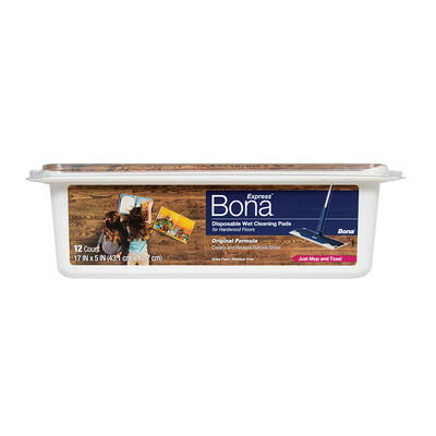 Bona Disposable Wet Cleaning Pads for Hardwood Floors | AX0003506