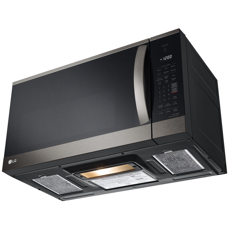 LG 30 in. 1.8 cu. ft. 1000W Smart Over-the-Range Microwave with 300 CFM & Sensor Cooking - PrintProof Black Stainless Steel, , hires