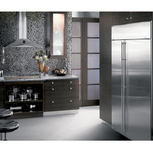 Monogram 36 in. Convertible Chimney Style Range Hood with 350 CFM, 4 Fan Speeds & 4 Halogen Lights - Stainless Steel, , hires