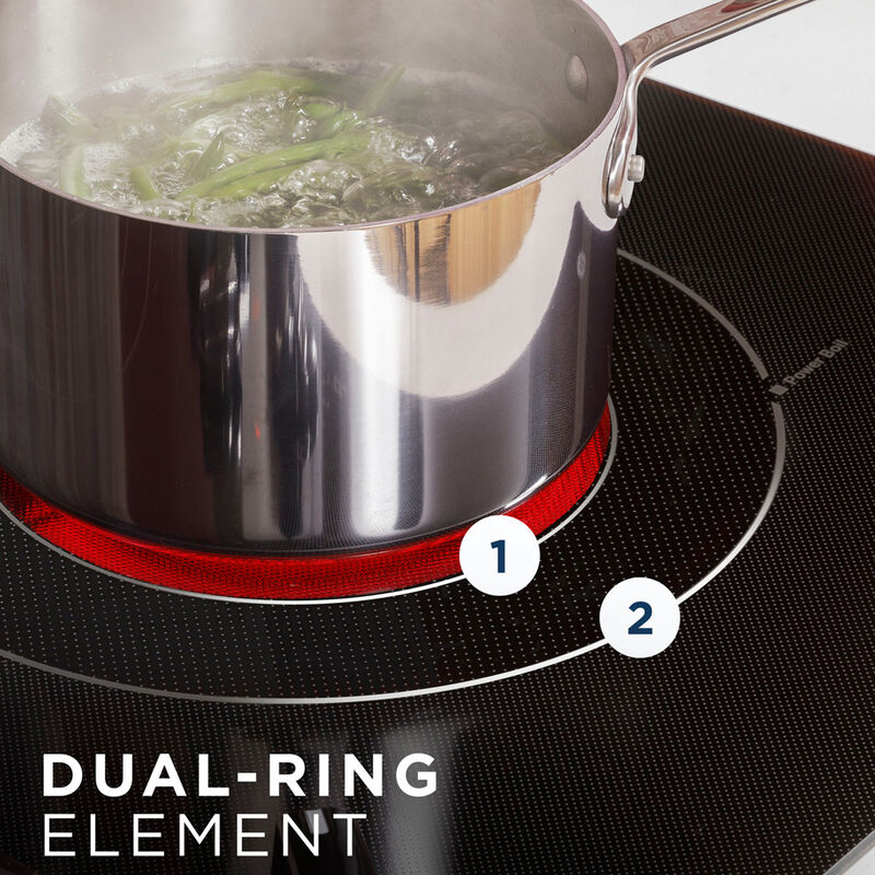 GE 30 in. 5-Burner Electric Cooktop with Simmer Burner & Power Burner - Stainless Steel, , hires