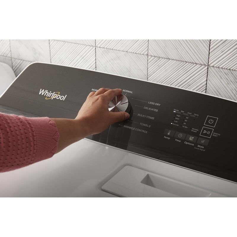 Whirlpool 29 in. 7.0 cu. ft. Top Loading Gas Dryer with 11 Dryer Programs, 1 Dry Options, Wrinkle Care & Sensor Dry - White, , hires