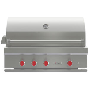 Wolf Designer 42 in. 4-Burner Built-In/Freestanding Liquid Propane Gas Grill with Rotisserie & Sear Burner - Stainless Steel, , hires