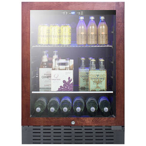 Summit Commercial 24 in. Built-In/Freestanding 4.2 cu. ft. Compact Beverage Center with Adjustable Shelves & Digital Control - Custom Panel Ready, , hires