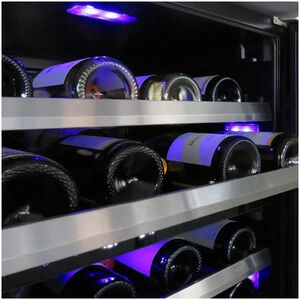 XO 15 in. Undercounter Wine Cooler with Metal Racks, Single Temperature Zone & 34 Bottle Capacity - Stainless Steel, , hires