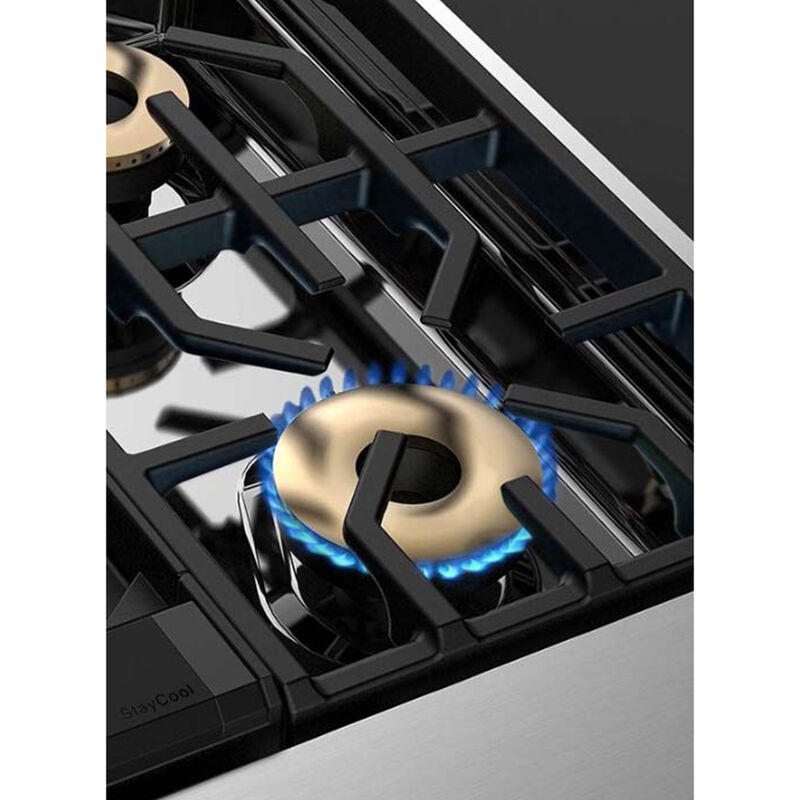 Viking 7 Series 36 in. 5.1 cu. ft. Convection Oven Freestanding LP Gas Range with 6 Sealed Burners - White, , hires
