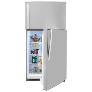 Whirlpool 33 in. 21.3 cu. ft. Top Freezer Refrigerator - Monochromatic Stainless Steel, Monochromatic Stainless Steel, hires