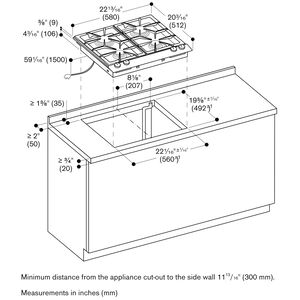 Gaggenau Vario 200 Series 24 in. 4-Burner Natural Gas Cooktop with Simmer Burner - Stainless Steel, , hires