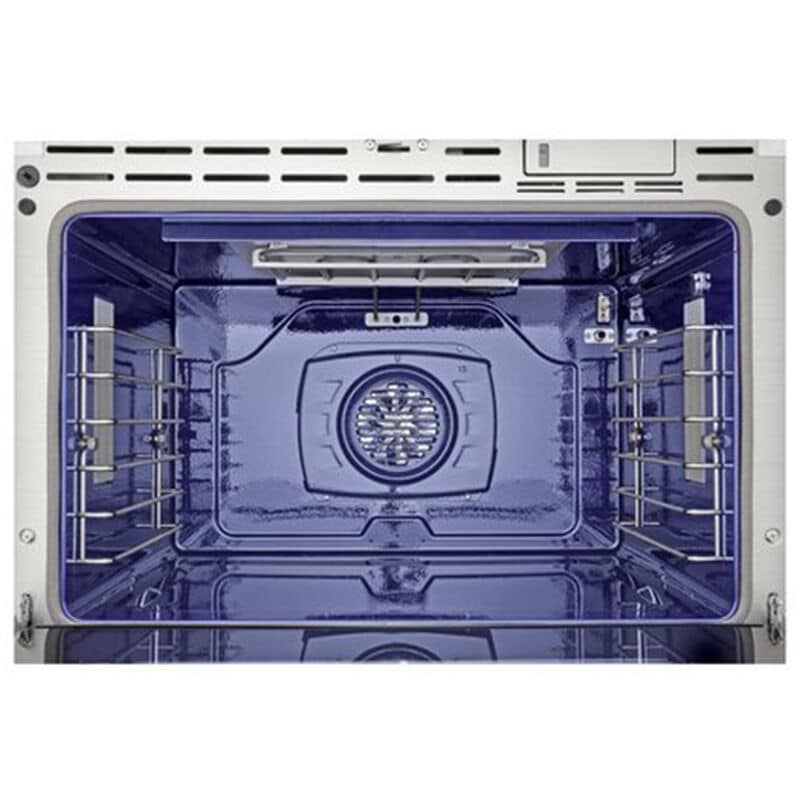 Signature Kitchen Suite 36 in. 6.3 cu. ft. Smart Air-Fry Standard Convection Steam Electric Range with 5 Induction Burners - Stainless Steel, , hires