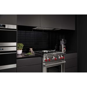 Wolf 34 in. Ducted Standard Style Range Hood with 2 LED Lights - Stainless Steel, , hires