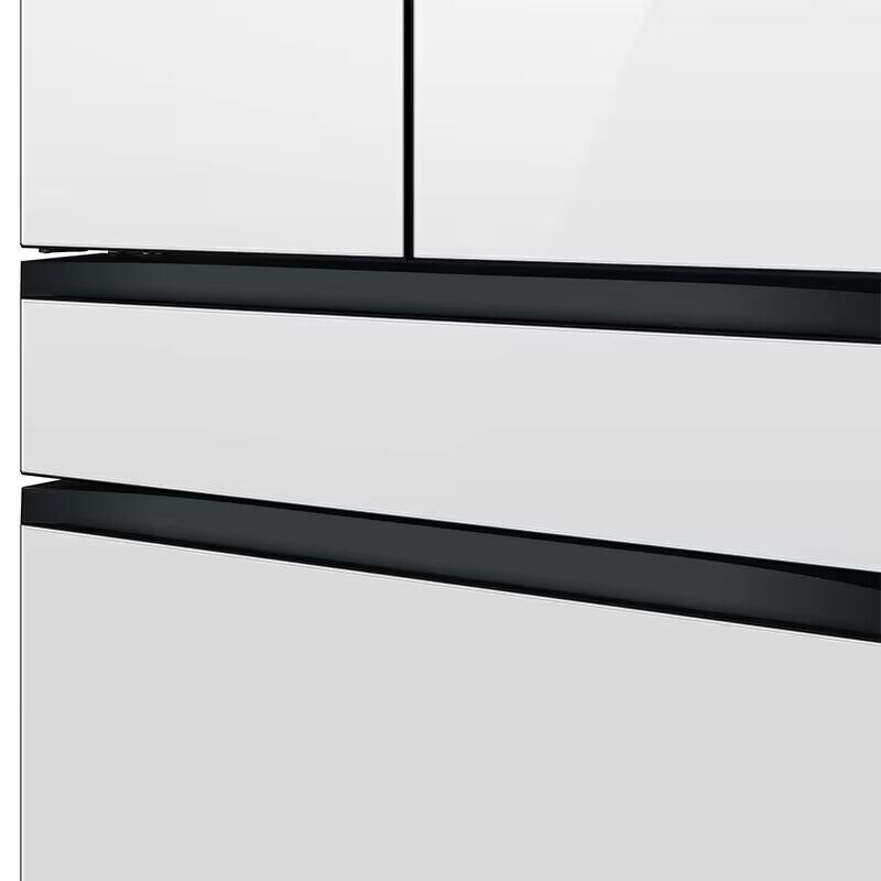 Samsung Bespoke 36 in. 22.8 cu. ft. Smart Counter Depth 4-Door French Door Refrigerator with Internal Water Dispenser - White Glass, White Glass, hires