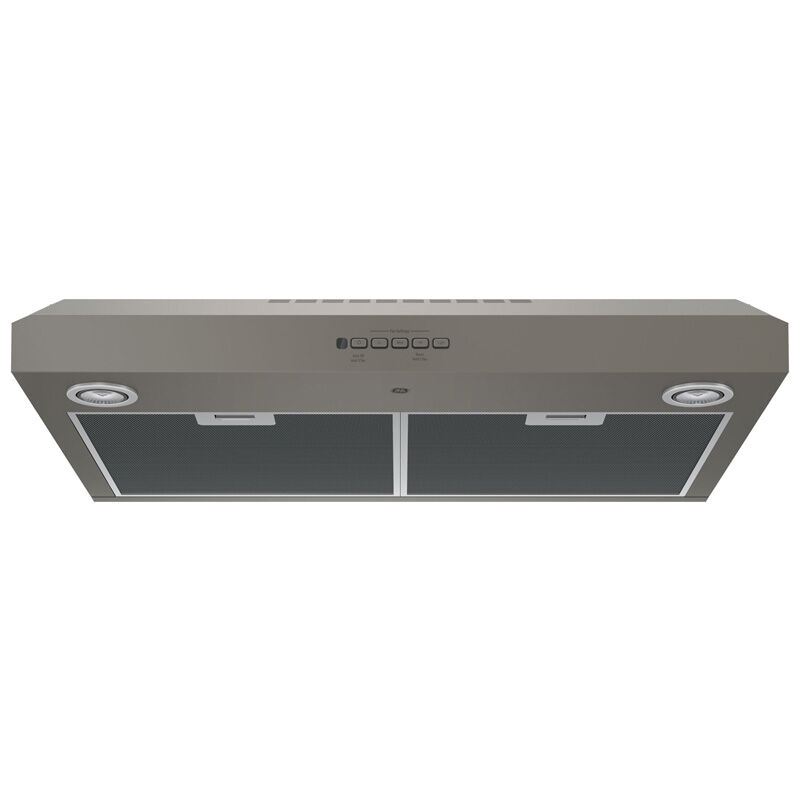 GE 30 in. Convertible Standard Style Range Hood with 310 CFM, 4 Fan Speeds & 2 Halogen Lights - Slate, , hires
