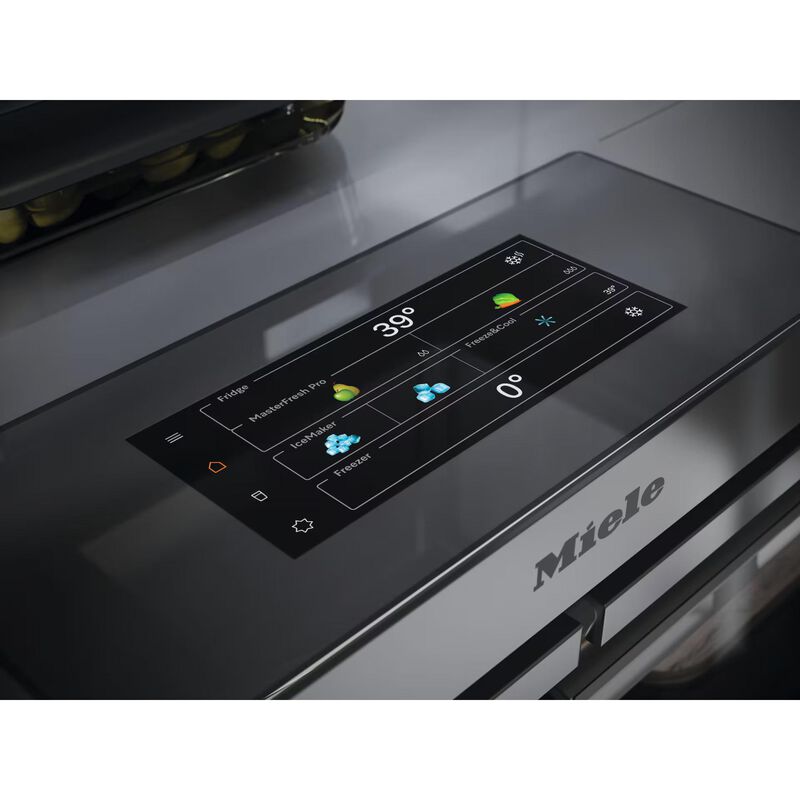 Miele MasterCool Series 42 in. 23.1 cu. ft. Built-In Smart Counter Depth 4-Door French Door Refrigerator with Internal Water Dispenser - Custom Panel Ready, , hires