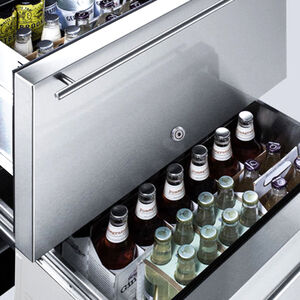 XO 24 in. 5.2 cu. ft. Outdoor Double Refrigerator Drawers - Stainless Steel, , hires