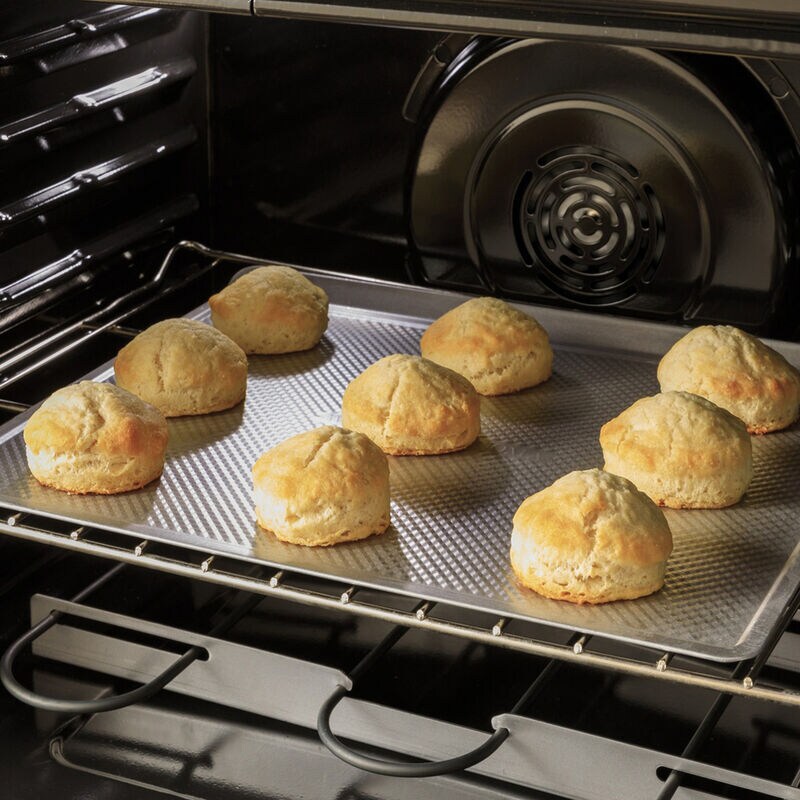 GE 30 in. 6.6 cu. ft. Air Fry Standard Convection Double Oven Electric Range with Smoothtop Burners - Stainless Steel, Stainless Steel, hires