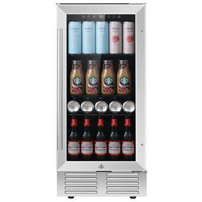 Avanti 15 in. 3.1 cu. ft. Compact Beverage Center with Adjustable Shelves & Digital Control - Stainless Steel | BCS30Z3S-IS