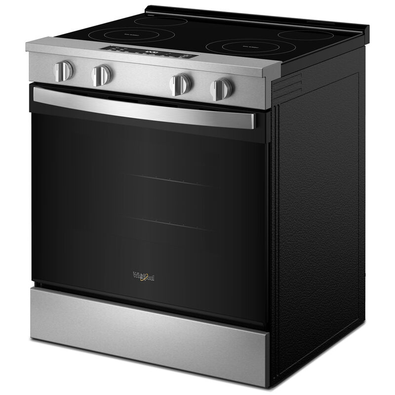 Whirlpool 30 in. 5.3 cu. ft. Smart Air-Fry Electric Range with Radiant Burners - Stainless Steel, , hires