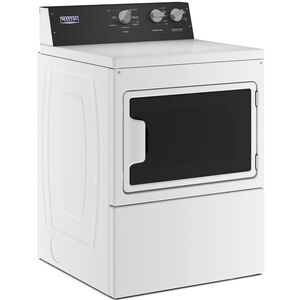 Maytag 27 in. 7.4 cu. ft. Commercial-Grade Residential Electric Dryer with Intelli Dry Sensor - White, , hires