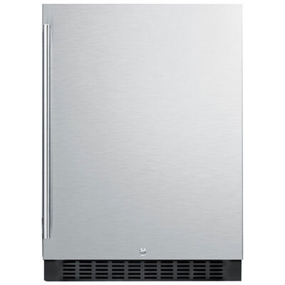 Summit 24 in. 4.6 cu. ft. Undercounter Refrigerator - Stainless Steel wtth Stainless Steel Cabinet | FF64BCSS