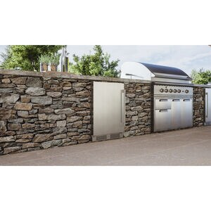 Zephyr Presrv Series 24 in. 5.6 cu. ft. Built-In/Freestanding Beverage Center with Pull-Out Shelves & Digital Control - Stainless Steel, , hires