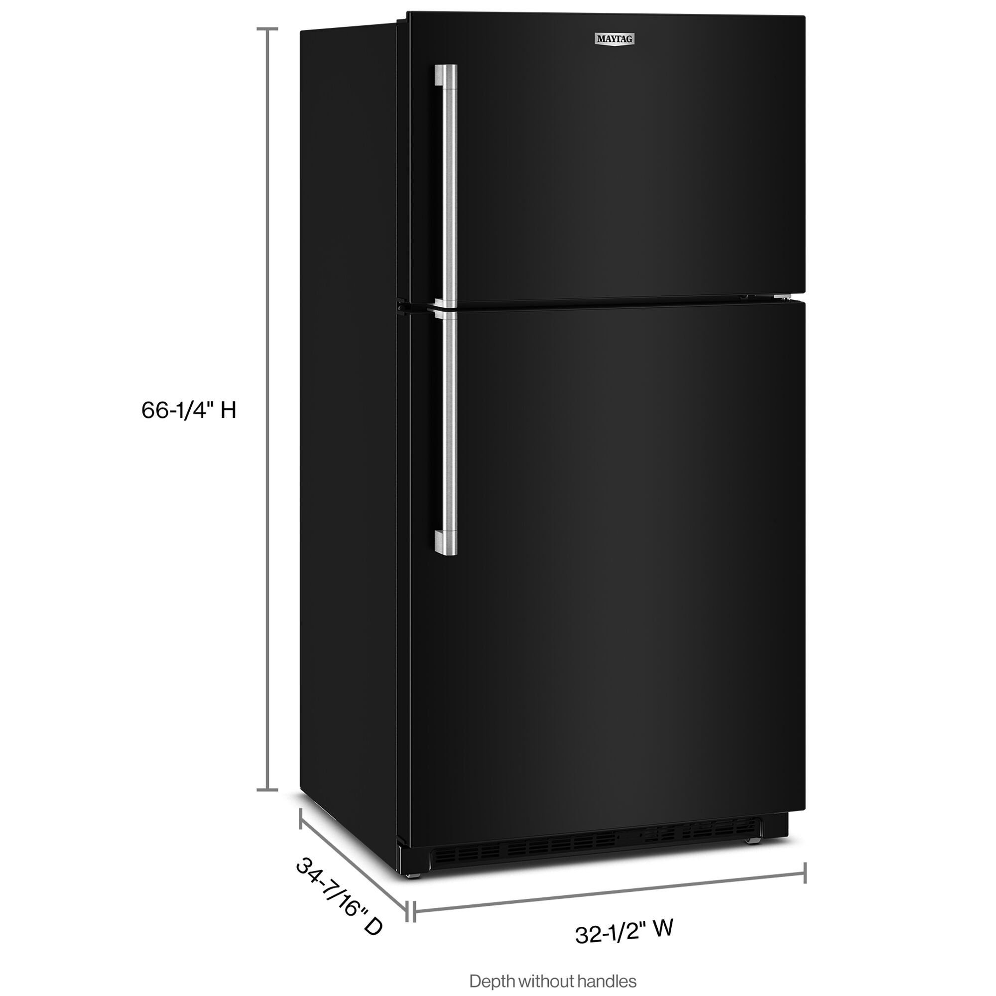 Maytag 33 in. 21.3 cu. ft. Garage-Ready Top Freezer Refrigerator