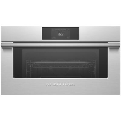 Fisher & Paykel Series 7 Professional 30 in. 1.7 cu. ft. Smart Speed Electric Single Wall Oven with True European Convection - Stainless Steel | OM30NPTX3