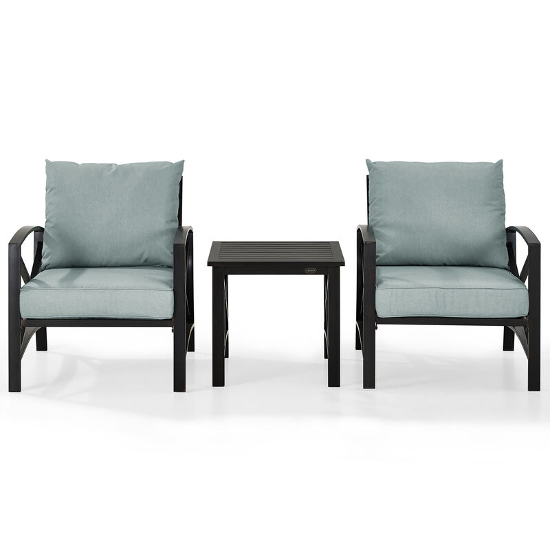 Crosley Kaplan Oil Rubbed Bronze 3 PC. Chat Set - Mist, , hires