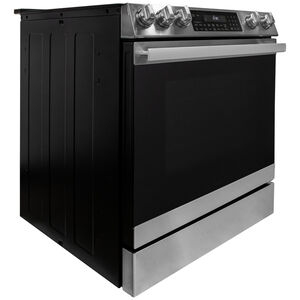 Sharp 30 in. 6.3 cu. ft. Air Fry Standard Convection Slide-In Electric Range with Radiant Burners - Stainless Steel, , hires