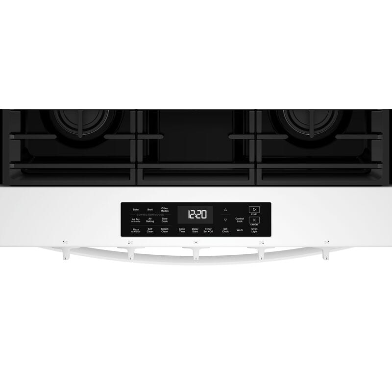 Whirlpool 30 in. 5.0 cu. ft. Smart Air-Fry Standard Convection Slide-In Gas Range with 5 Sealed Burners - White, , hires