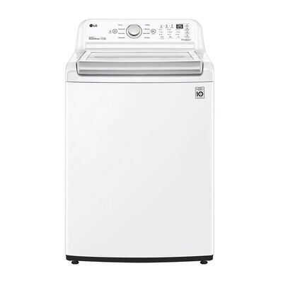 LG 27 in. 5.0 cu. ft. Top Load Washer with TurboDrum Technology - White | WT7150CW
