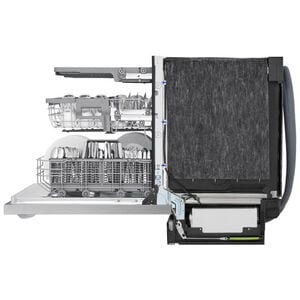 LG 24 in. Top Control Smart Dishwasher with 46 dBa Sound Level & 3rd-Rack - PrintProof Stainless Steel, PrintProof Stainless Steel, hires