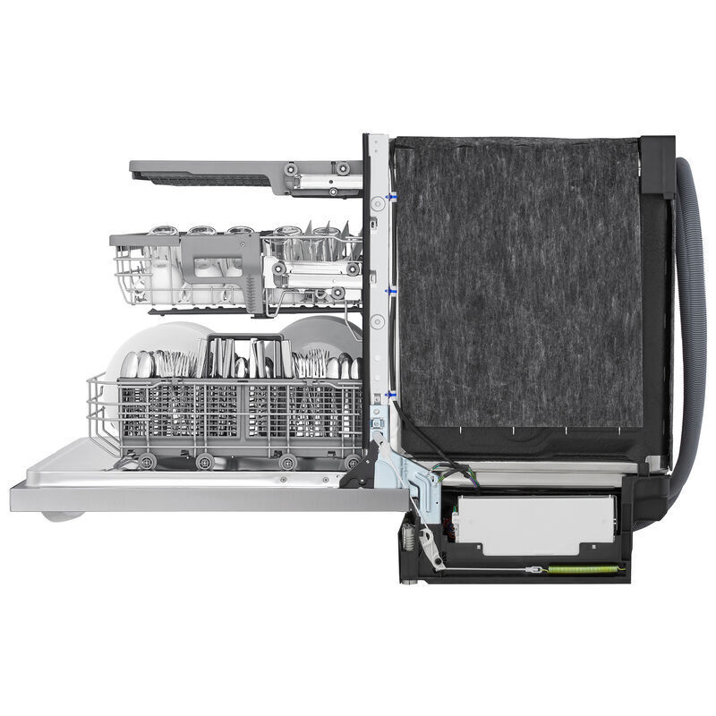 LG 24 in. Top Control Smart Dishwasher with 46 dBa Sound Level & 3rd-Rack - PrintProof Stainless Steel, PrintProof Stainless Steel, hires