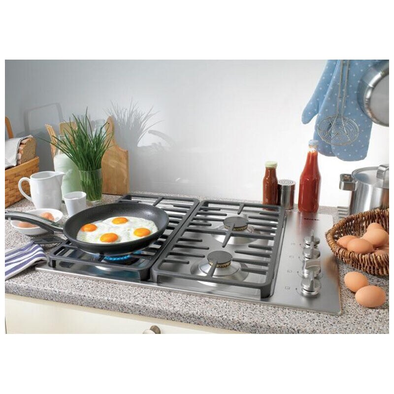 Miele Professional Series 30 in. 4-Burner Natural Gas Cooktop with Power Burner - Stainless Steel, , hires