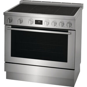 Electrolux 36 in. 4.4 cu. ft. Convection Oven Freestanding Electric Range with 5 Induction Zones - Stainless Steel, , hires