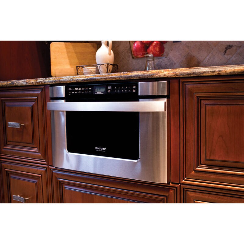 Sharp 24 in. 1.2 cu. ft. Microwave Drawer with 11 Power Levels & Sensor Cooking Controls - Stainless Steel, , hires