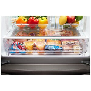 Whirlpool 30 in. 19.7 cu. ft. French Door Refrigerator with Water Dispenser - Black Stainless, Black Stainless, hires