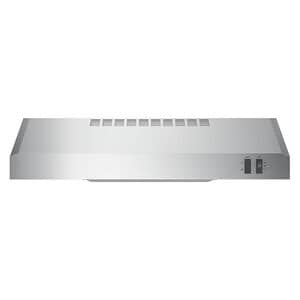 GE 24 in. Convertible Standard Style Range Hood with 200 CFM, 2 Fan Speeds & 1 Incandescent Light - Stainless Steel, , hires