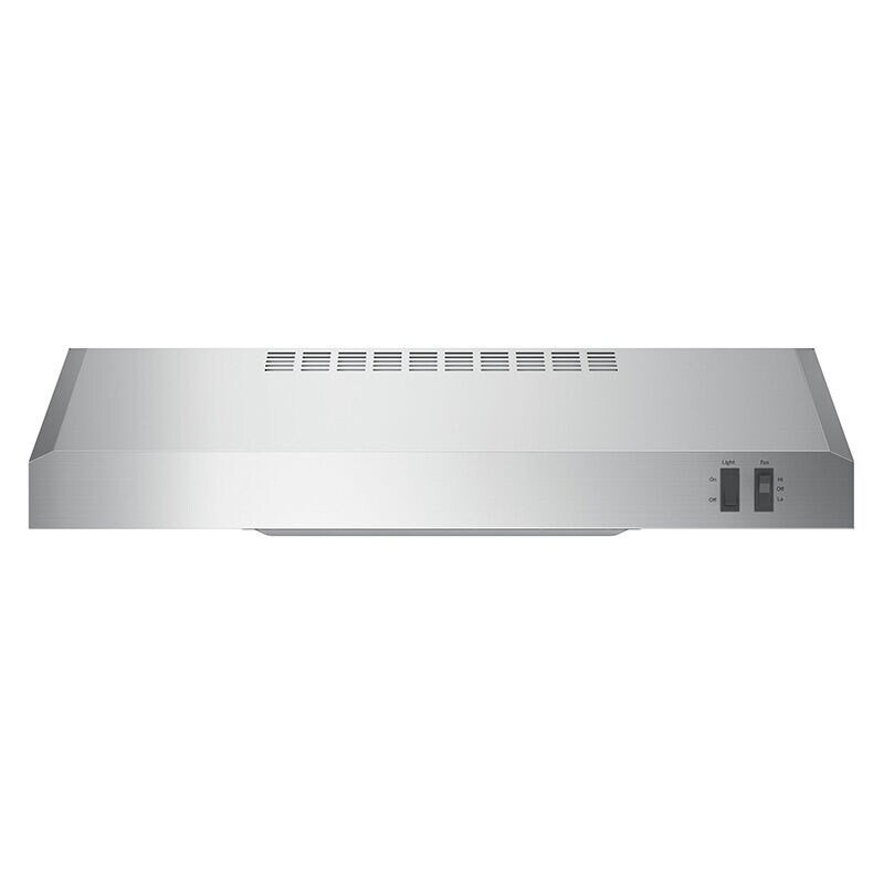 GE 24 in. Convertible Standard Style Range Hood with 200 CFM, 2 Fan Speeds & 1 Incandescent Light - Stainless Steel, , hires