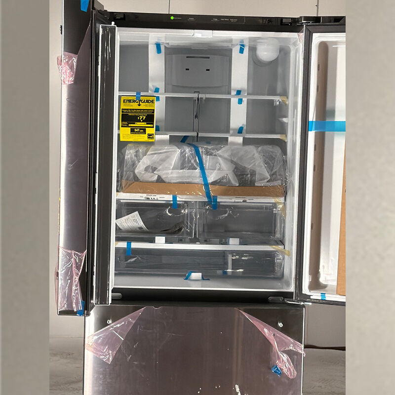 GE 33 in. 18.6 cu. ft. Counter Depth French Door Refrigerator with Internal Water Dispenser - Fingerprint Resistant Stainless (Open Box Good Condition), , hires