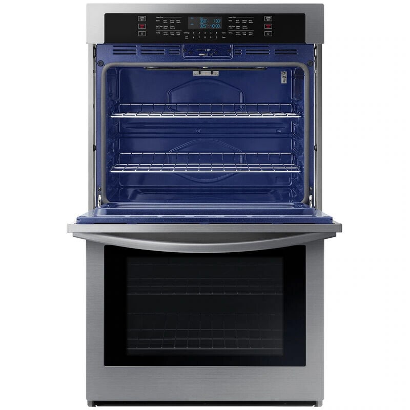 Samsung 30 in. 10.2 cu. ft. Smart Top Control Electric Double Wall Oven - Stainless Steel, Stainless Steel, hires